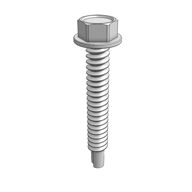 #12 × 1½" IND HH WSHR TEK SS Screw