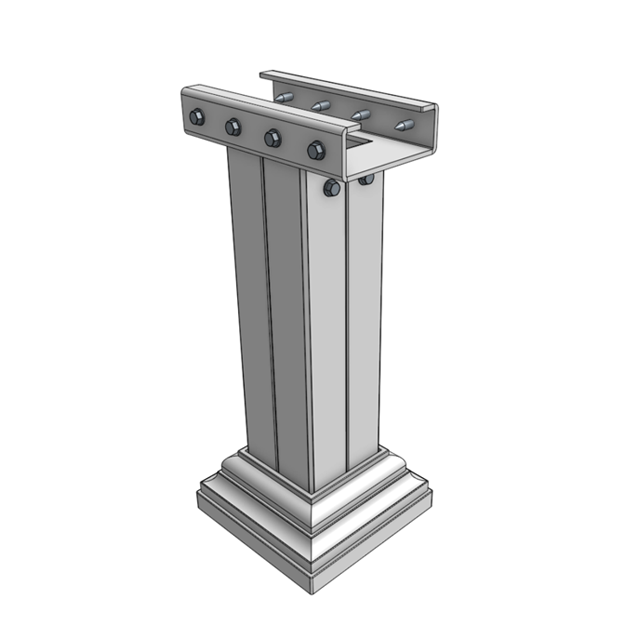 Patio Post Assembly (HD Beam)